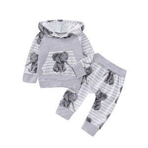 Riley- Elephant Printed Set - Terrible Twos Boutique