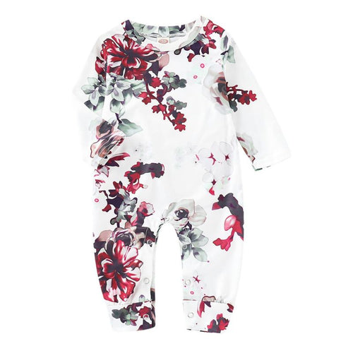 Taylor- Floral Romper - Terrible Twos Boutique