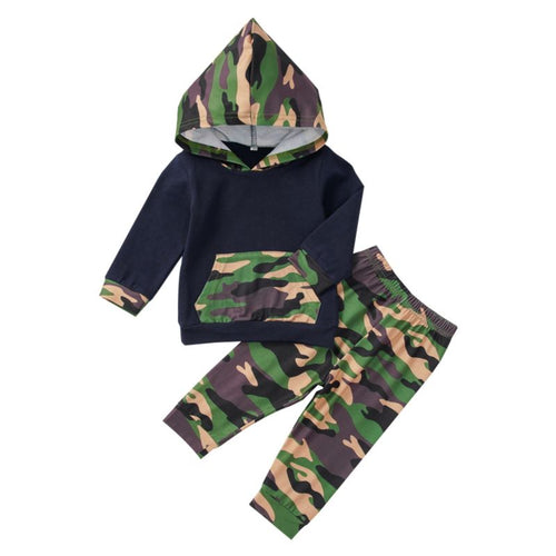 Drew-Camouflage Pullover Set - Terrible Twos Boutique