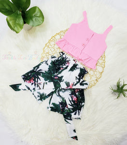 Cameron- Ruffle Top Short Set - Terrible Twos Boutique