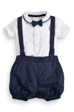 Load image into Gallery viewer, Andrew- BowTie Suspender Short Set - Terrible Twos Boutique