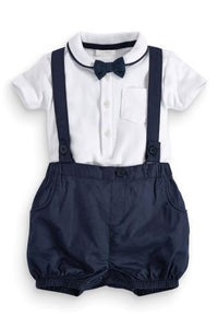 Andrew- BowTie Suspender Short Set - Terrible Twos Boutique